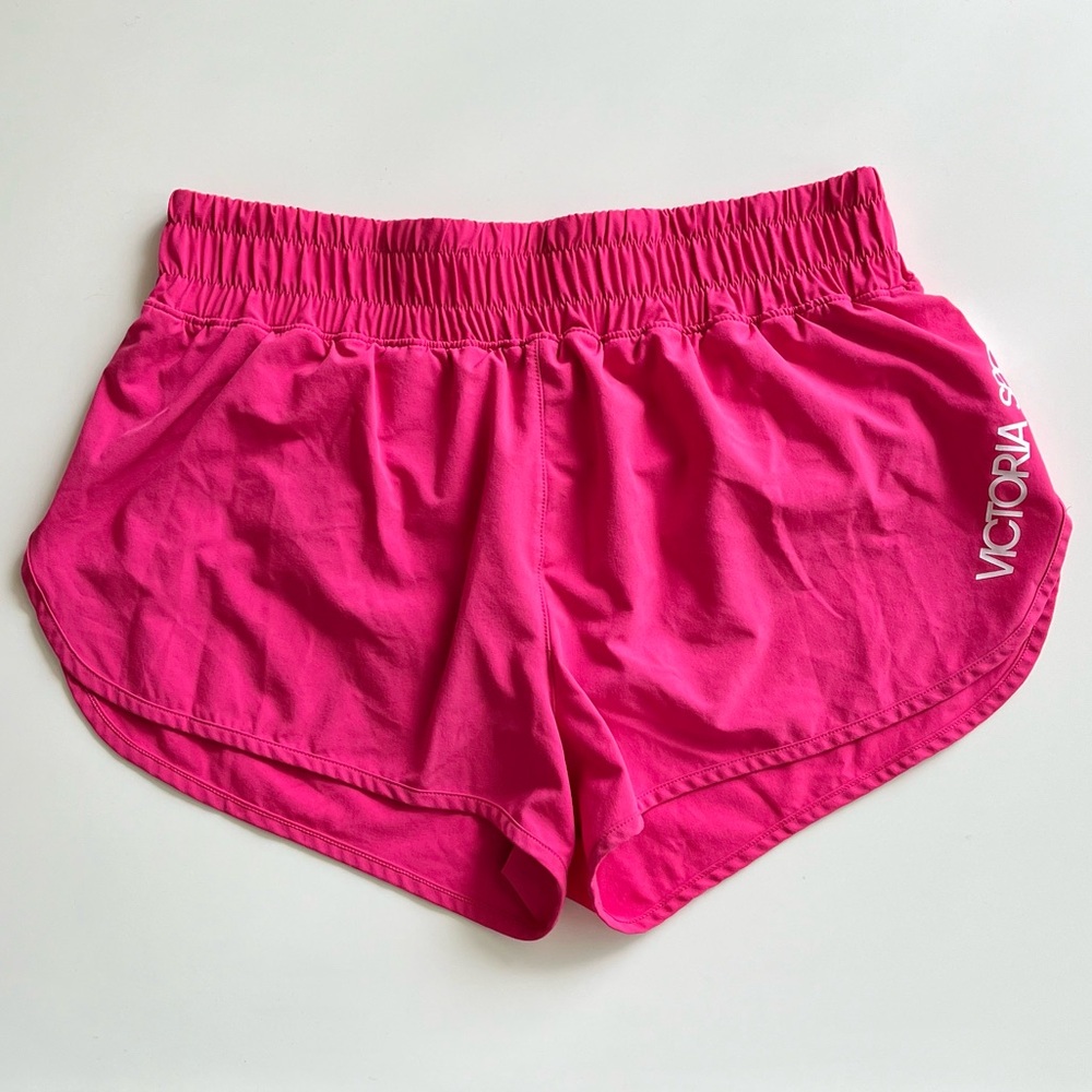 Victoria’s Secret Sport VSX Hot Pink Lined Athletic Workout Gym Shorts Small